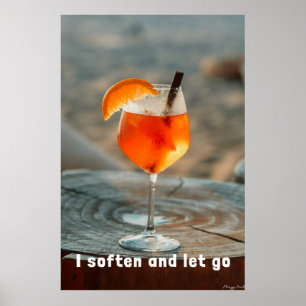 Affiche Je m'adoucis et je laisse aller : Spritz Art de l'