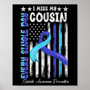 Affiche Je Manque Ma Cousin Suicide Sensibilisation Chemis