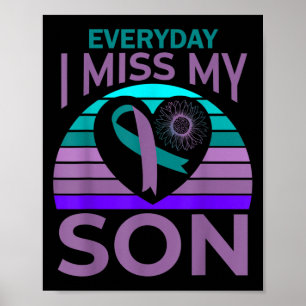 Affiche Je Manque Mon Fils Coeur Tournesol Suicide Sensibi