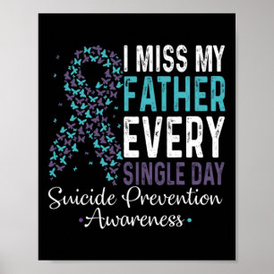 Affiche Je Manque Mon Père Chaque Jour De Prévention Du Su