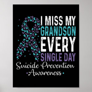 Affiche Je Manque Mon Petit-Fils Tous Les Jours - Suicide