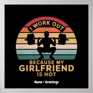 Affiche Je Me Débrouille Parce Que Ma Petite Amie Est Chau