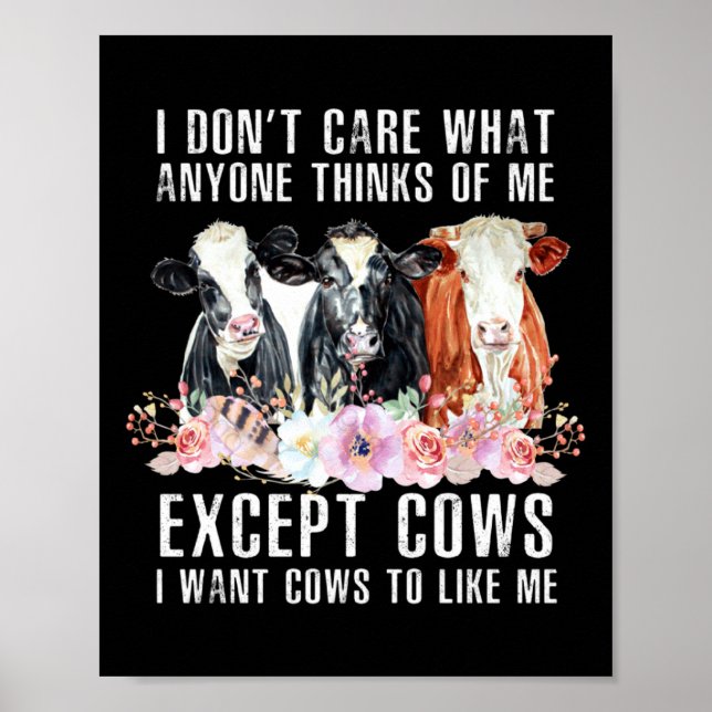 Affiche Je me fiche de ce que les gens pensent de moi Vach (Devant)