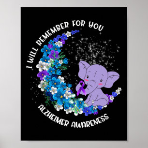Affiche Je me rappellerai pour vous Alzheimer Awareness El