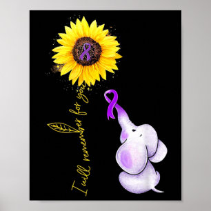 Affiche Je Me Souviendrai De Vous Sunflower Elephant Heime