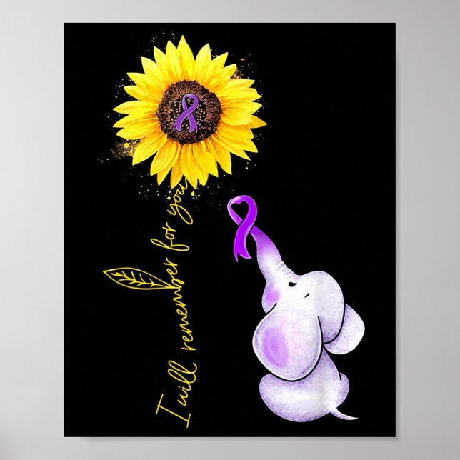 Affiche Je Me Souviendrai De Vous Sunflower Elephant Heime (Devant)