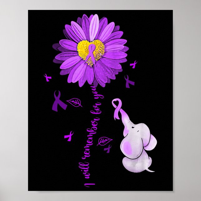 Affiche Je me souviendrai pour vous Elephant Alzheimer's A (Devant)