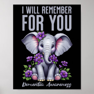 Affiche Je Me Souviendrai Pour Vous La Démence Sensibilisa