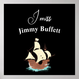 Affiche Je me souviens du paradis Margaritaville Vous me m