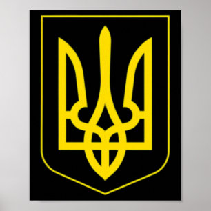 Affiche Je me tiens avec la chemise Ukraine Sauver le drap