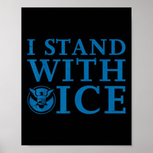 Affiche Je me tiens avec la glace