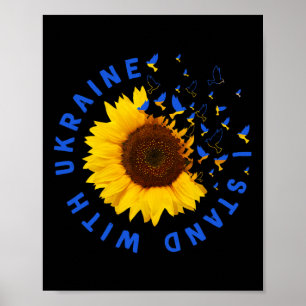 Affiche Je me tiens avec l'Ukraine juive Prie pour le sout