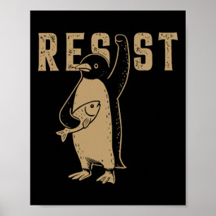 Affiche Je Me Trouve Avec La Chemise Des Pingouins Résiste