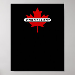 Affiche Je Me Trouve Avec Un Autocollant Canada
