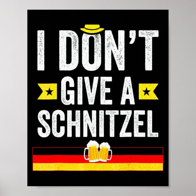 Affiche Je m'en fiche comme de schnitzel allemand  (Devant)