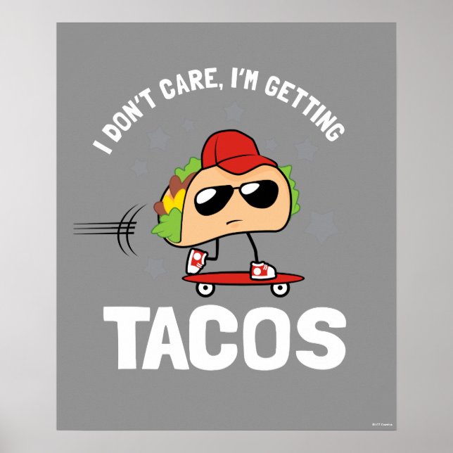 Affiche Je m'en fiche, je me fais des tacos (Devant)