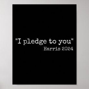 Affiche Je m'engage envers vous Kamala Harris Vs Trump Det