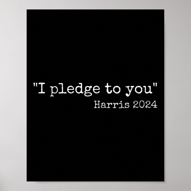 Affiche Je m'engage envers vous Kamala Harris Vs Trump Det (Devant)