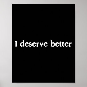 Affiche Je mérite mieux Affirmation d'amour propre santé m