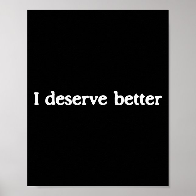 Affiche Je mérite mieux Affirmation d'amour propre santé m (Devant)