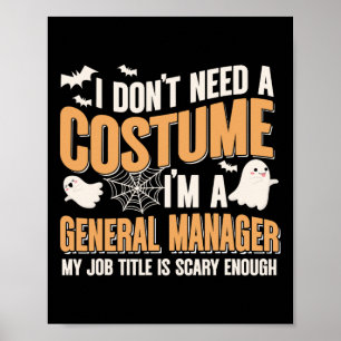 Affiche Je n'ai pas besoin d'un costume Je suis un directe