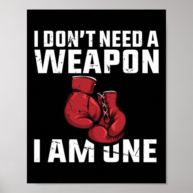 Affiche Je n'ai pas besoin d'une boîte d'armes (Devant)