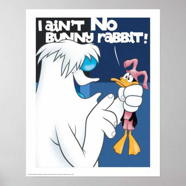Affiche "Je n'ai pas de lapin lapin lapin" Hugo & DAFFY DU (Devant)