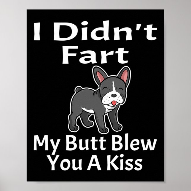 Affiche Je n'ai pas pété mon cul vous a fait un baiser fra (Devant)