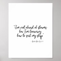 Je n'ai pas peur des tempêtes Citation de Little W