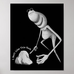 Affiche Je n'aime pas cette blague de rocher Marcus le ver