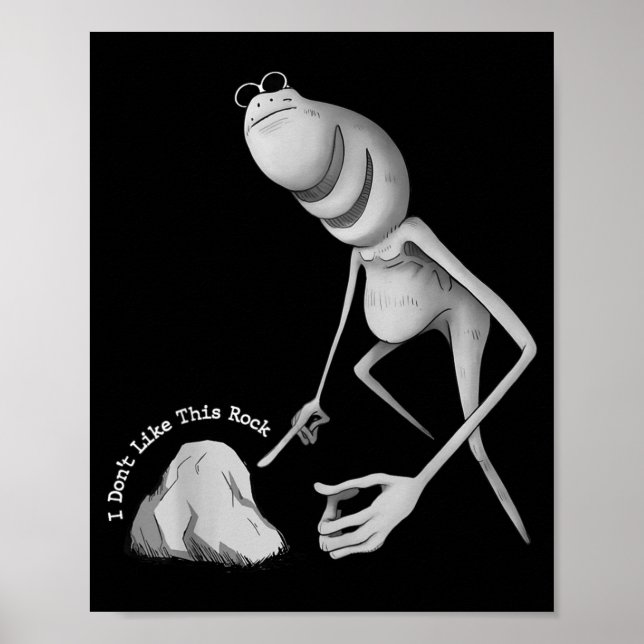 Affiche Je n'aime pas cette blague de rocher Marcus le ver (Devant)