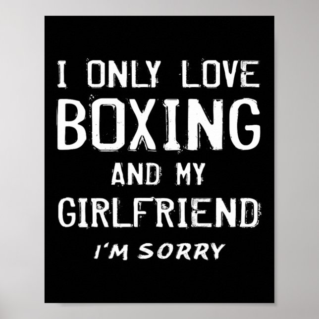 Affiche Je N'Aime Que La Boxe Et Ma Petite Amie Boyfrie (Devant)