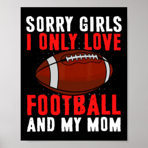 Affiche Je N'Aime Que Le Football Et La Saint-Valentin Pou
