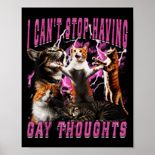 Affiche Je n'arrête pas d'avoir des pensées gay Mème de ch