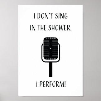 Affiche Je ne chante pas sous la douche, je joue !