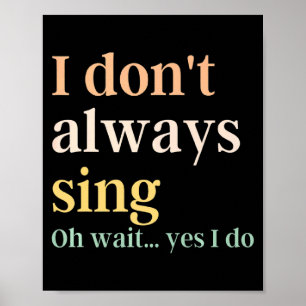 Affiche Je ne chante pas toujours de comédie musicale Broa