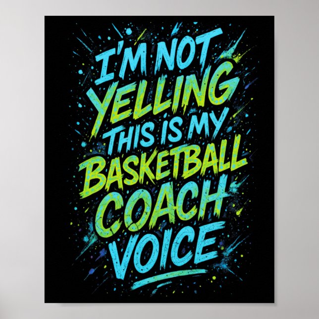 Affiche Je Ne Crie Pas C'est Ma Voix De Coach Sketll - Fu (Devant)
