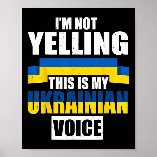 Affiche Je ne crie pas, c'est ma voix ukrainienne Ukraine (Devant)