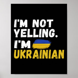Affiche Je ne crie pas, je suis ukrainien, c'est dans mon