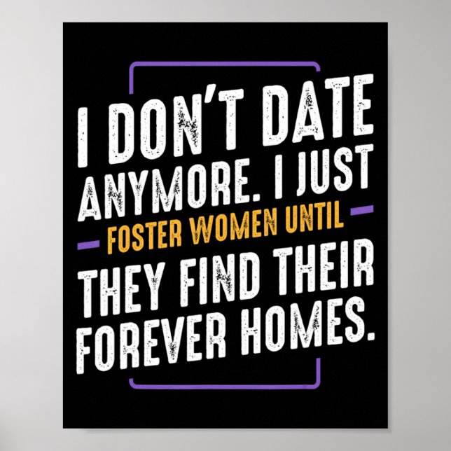 Affiche Je ne date plus humour drôle sarcasme rencontre  (Devant)
