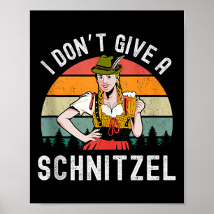 Affiche Je Ne Donne Pas De Bière Schnitzel Wurst Funny Ger