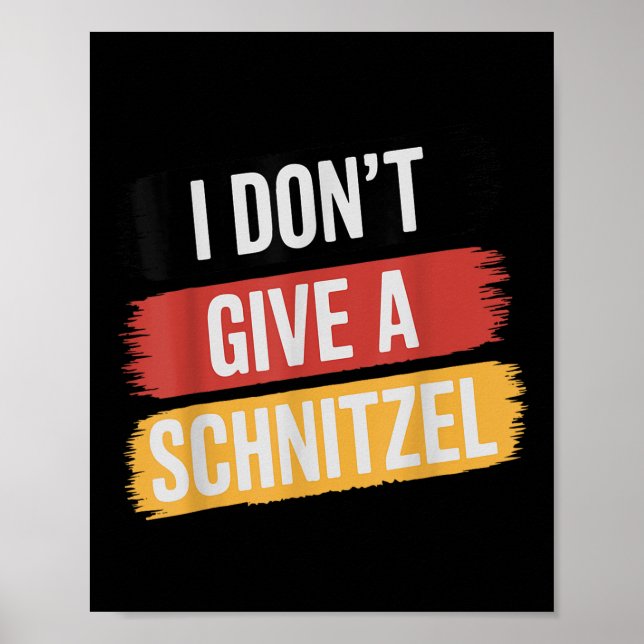 Affiche Je Ne Donne Pas De Schnitzel _1 (Devant)