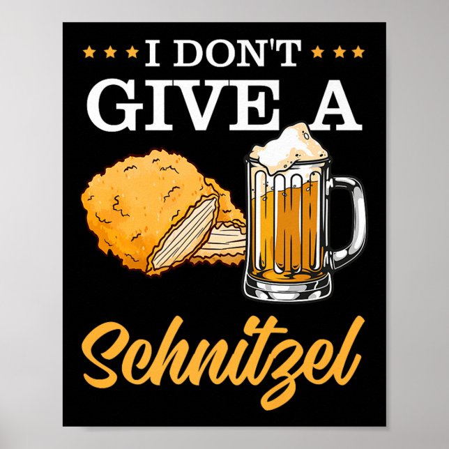 Affiche Je Ne Donne Pas De Schnitzel Premium (Devant)