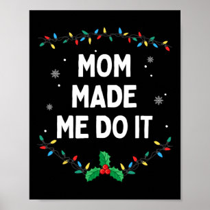 Affiche Je ne fais pas correspondre les tenues de Noël Mam