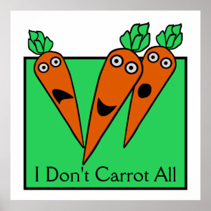 Affiche Je ne fais pas la carotte