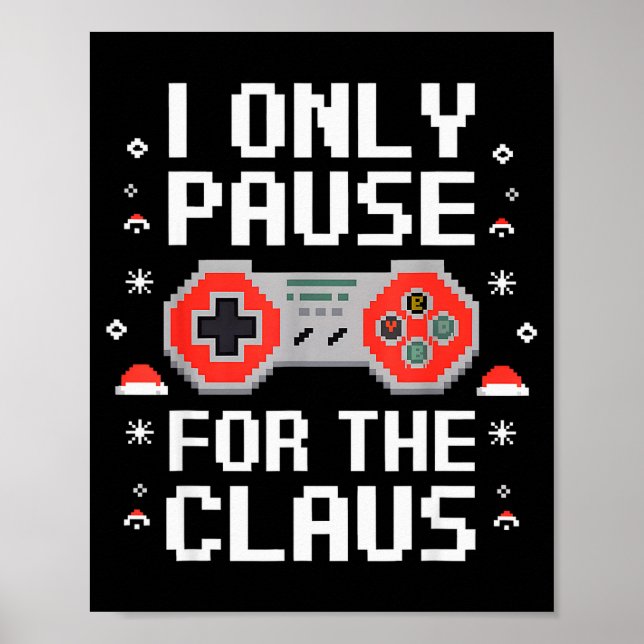 Affiche Je ne fais une pause que pour le Claus Rétro Video (Devant)