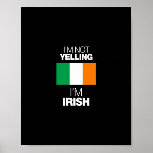 Affiche je ne hurle pas je suis irlandais