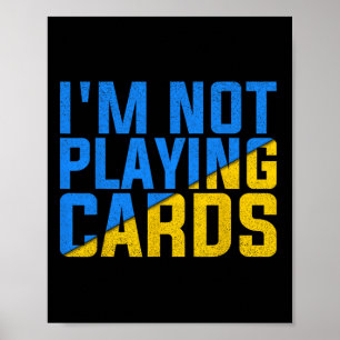 Affiche Je ne joue pas aux cartes United Ukraine 2025 1