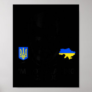 Affiche Je ne joue pas aux cartes Zelensky Trump Support