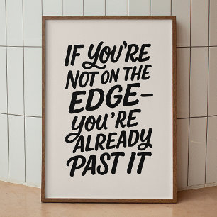 Affiche Je ne l'ai pas fait. Citation anti-motivation